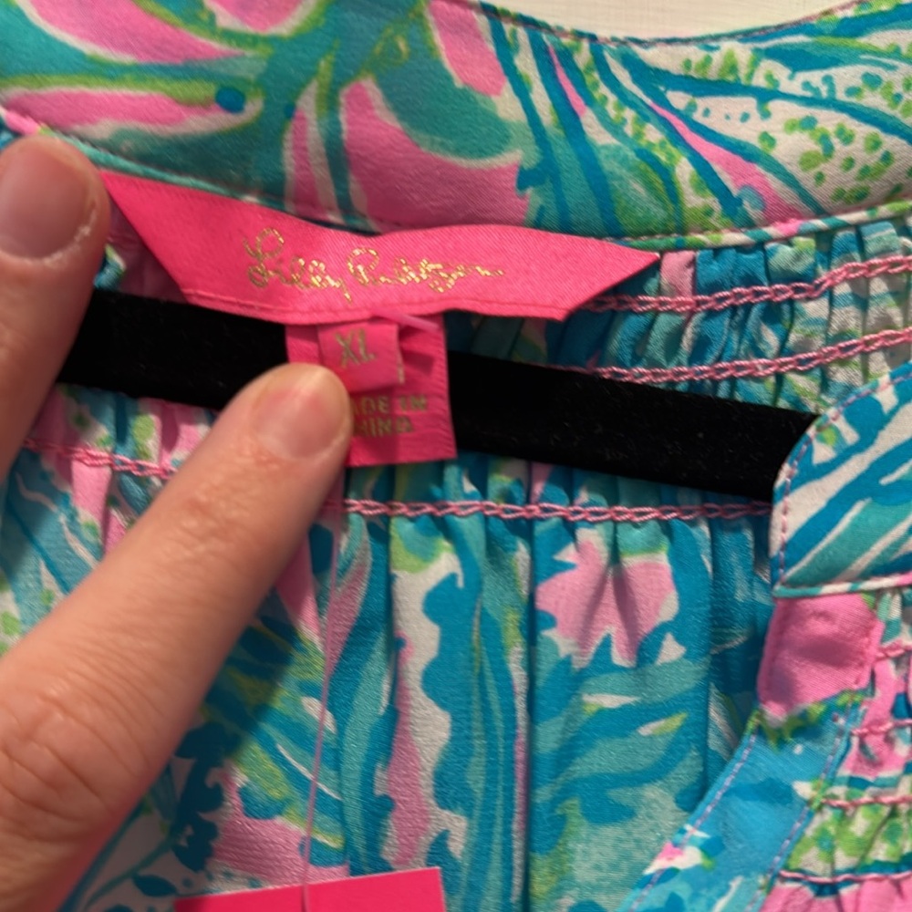 Lilly Pulitzer Elsa Top Mandevilla Baby Hip Nautic XL NWT - Picture 4 of 5